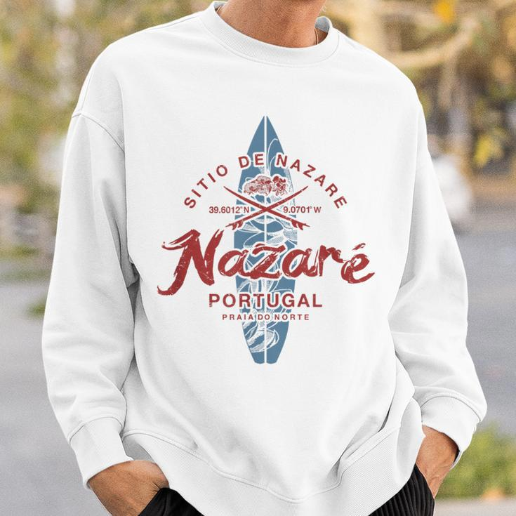 Nazare Portugal Surfing Vintage Sweatshirt Gifts for Him