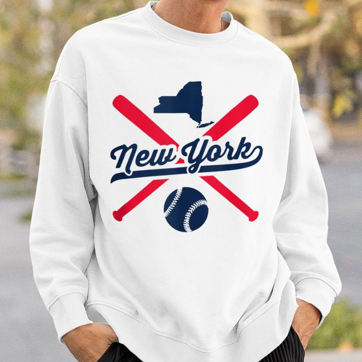 New York Baseball Vintage State Pride Love City Red Sweatshirt Gifts for Him