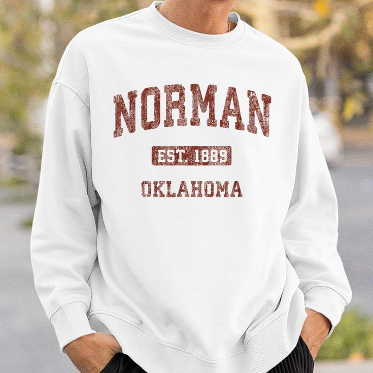 Norman Oklahoma Ok Vintage Athletic Sports Sweatshirt Gifts for Him