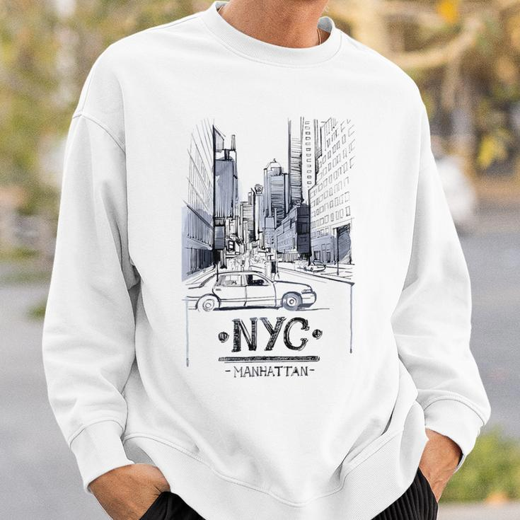 Ny New York City Nyc Manhattan Skylines Buildings Sweatshirt Gifts for Him