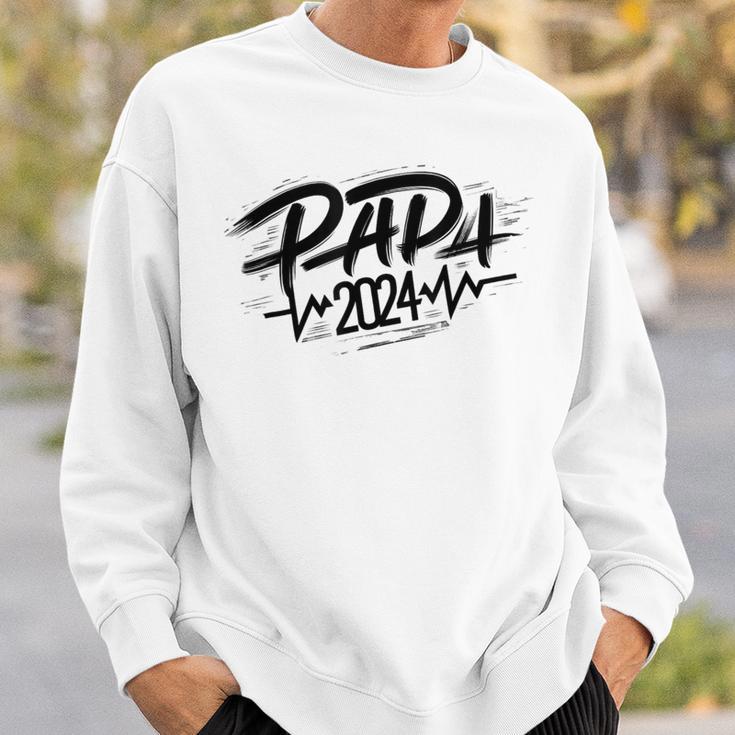 Papa Herzfrequenz Ekg 2024 Unique For Dads Sweatshirt Geschenke für Ihn