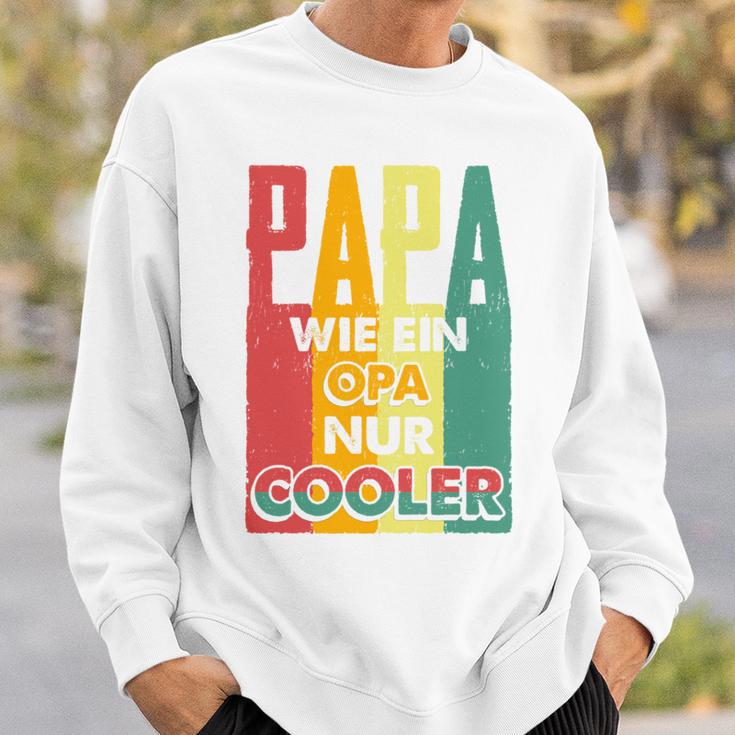 Papa Kühler Retro Opa Herrenatertag Geschenk-Idee Sweatshirt Geschenke für Ihn