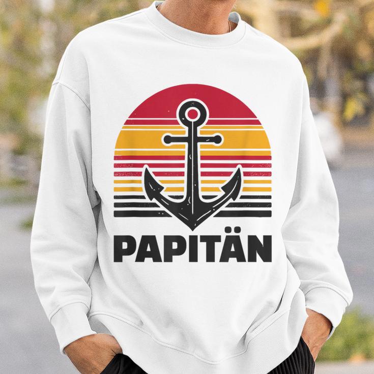 Papitänatertag Bester Papa Anker Norden Kapitän Sweatshirt Geschenke für Ihn