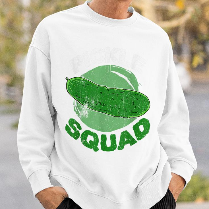 Pickle Squad Pickle Cucumber Lover Veggie Vegetarian Day Sweatshirt Gifts for Him