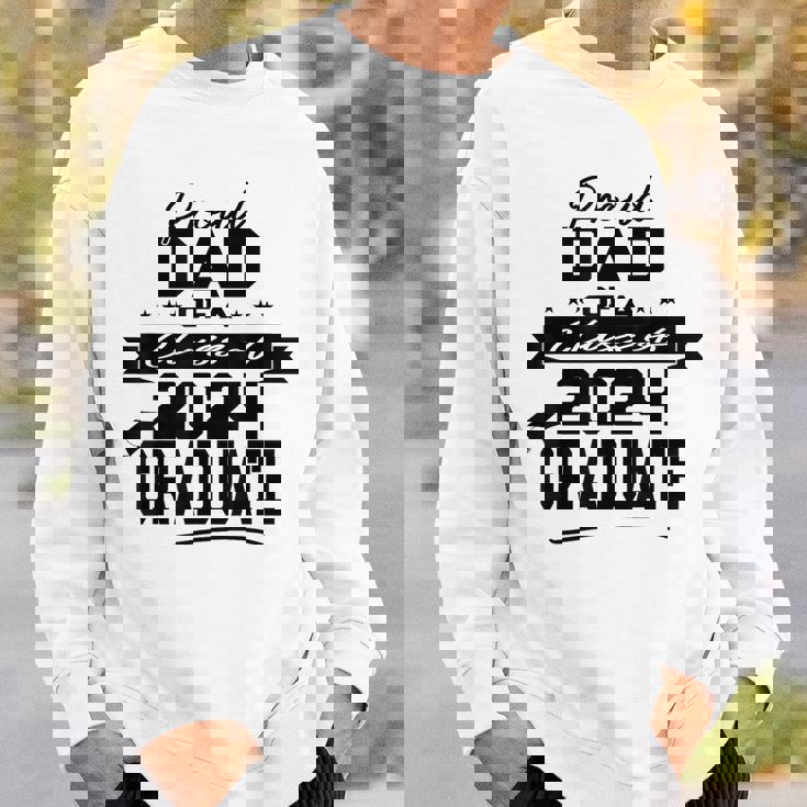 Proud Dad Class Of 2024 Graduate Matching Family Graduation Sweatshirt Gifts for Him