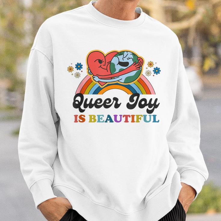 Queer Joy Is Beautiful Lgbtq Pride Lesbian Bisexual Trans Sweatshirt Gifts for Him