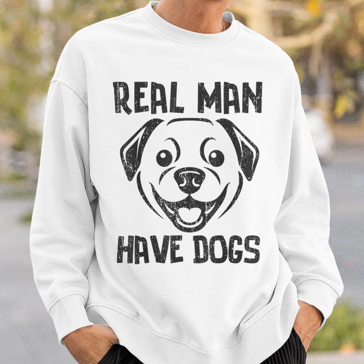 Real Have Dogs Hunde Hunde Papa Dog Geschenkidee Sweatshirt Geschenke für Ihn