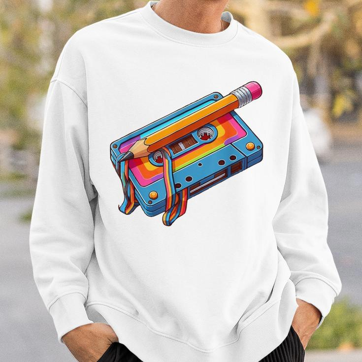 Retro 80Er 90Er Jahre Party Verkleidung Kassette Sweatshirt Geschenke für Ihn