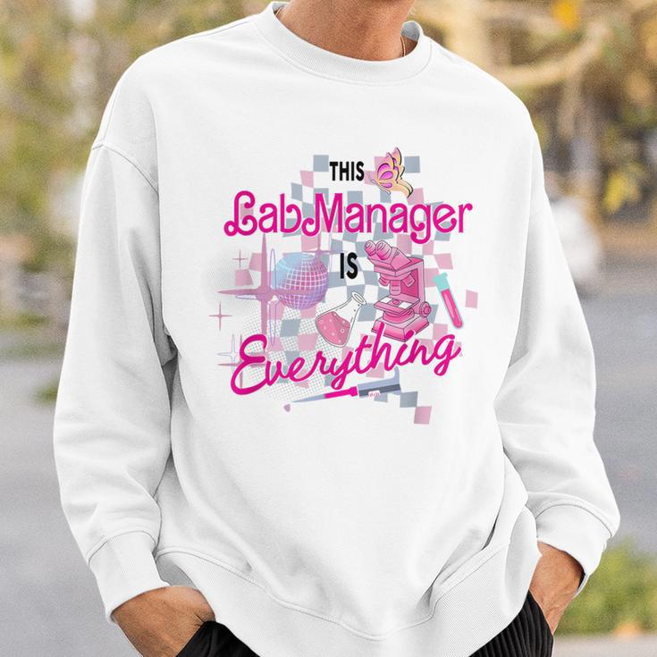 Retro This Lab Manager Is Everything Lab Week 2024 Sweatshirt Gifts for Him