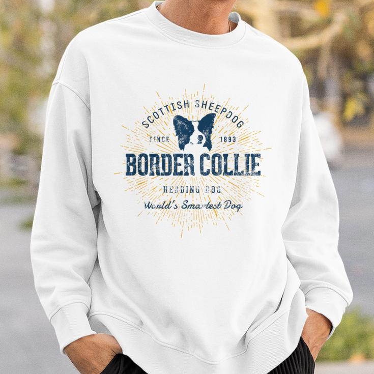 Retro Vintage Border Collie Sweatshirt Geschenke für Ihn