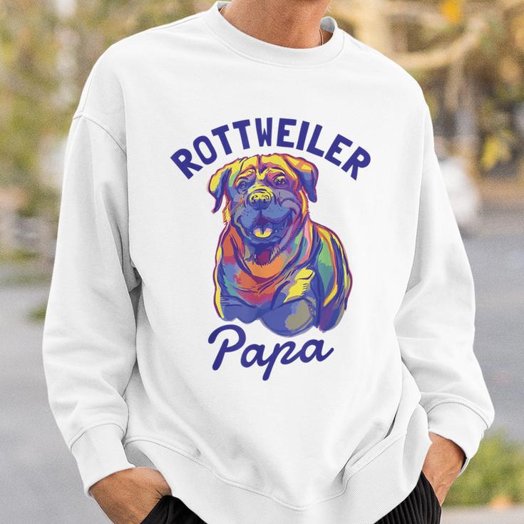 Rottweiler Papa Rottie Dad Dog Lovers Sweatshirt Geschenke für Ihn