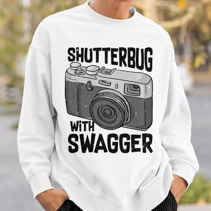 Shutterbug With Swagger Fotograf Lustige Fotografie Sweatshirt Geschenke für Ihn