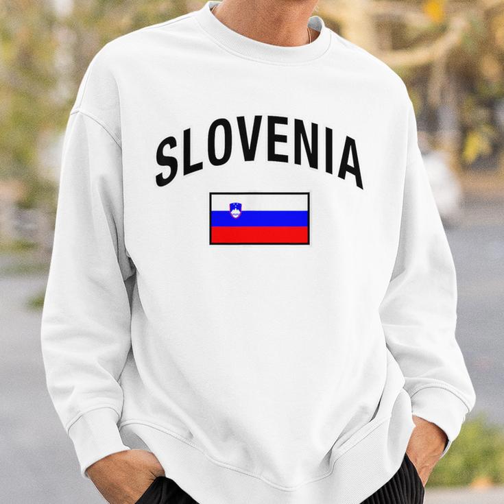 Slovenia Flag Slovenia Proud Slovenia Gray Sweatshirt Geschenke für Ihn