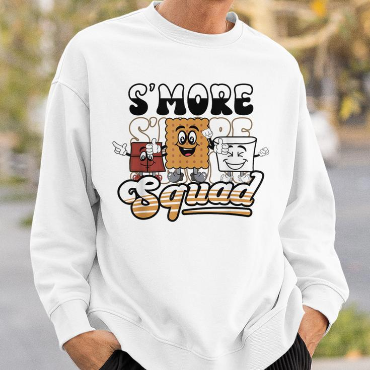 Smores Squad Marshmallow Camping Crew Campfire Matching Sweatshirt Gifts for Him