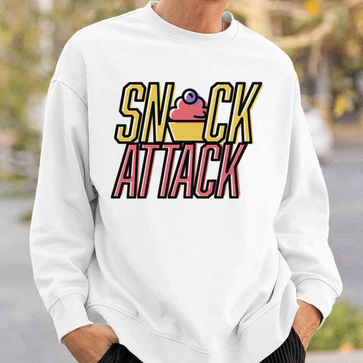 Snack Attack Cute Cupcake Sweets Sweatshirt Gifts for Him