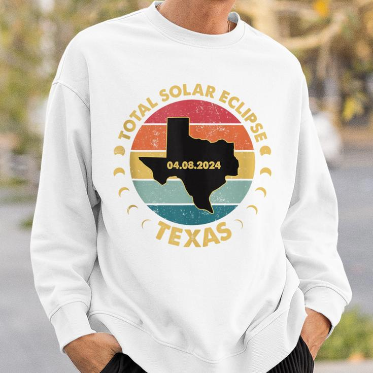 Solar Eclipse 2024 Texas Solar Eclipse Sweatshirt Gifts for Him