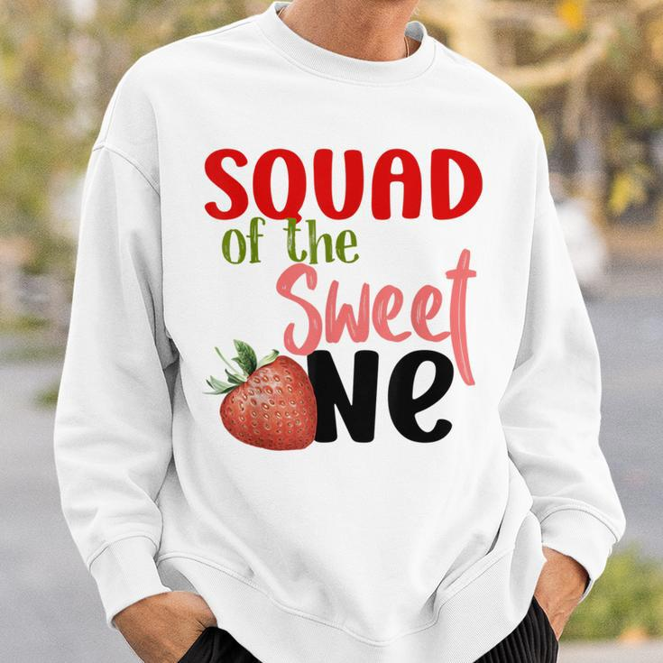 Squad The Sweet One Strawberry Birthday Family Party Sweatshirt Gifts for Him
