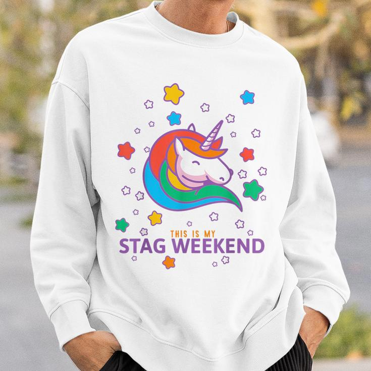 Stag Weekend Unicorn Matching Set 1 Of 2 Groom Sweatshirt Gifts for Him