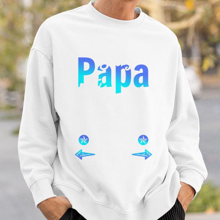 Stiefpapa Outfit Stiefvater Bonus Papa Spruch Sweatshirt Geschenke für Ihn