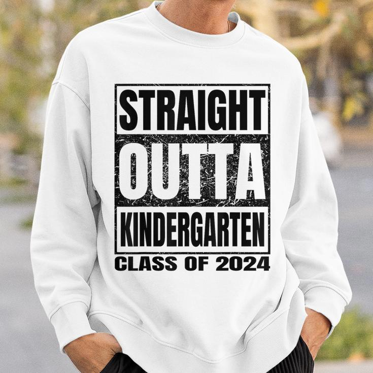 Straight Outta Kindergarten School Class Of 2024 Graduation Sweatshirt Gifts for Him