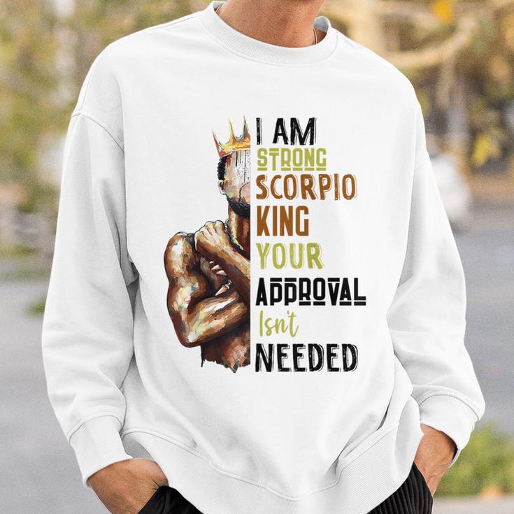 Strong Scorpio King Birthday Zodiac Astrology Dad Sweatshirt Gifts for Him