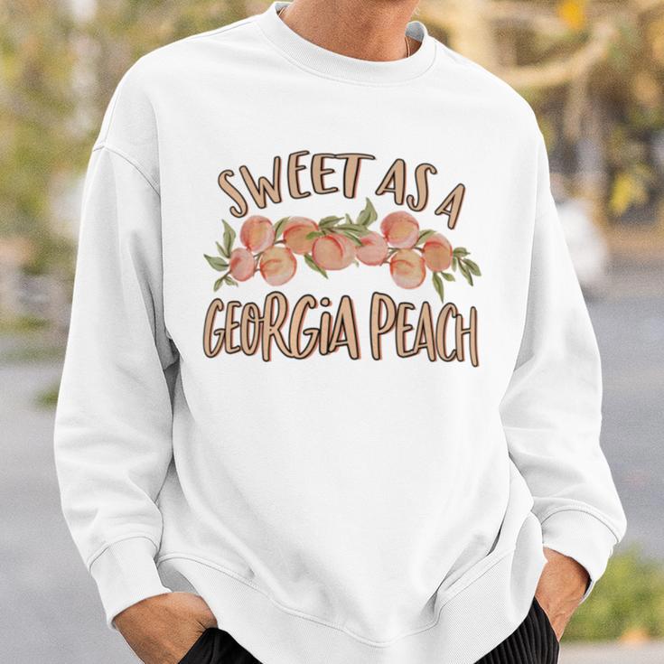 Sweet As A Georgia Peach Cute Southern Georgia Girl Sweatshirt Gifts for Him