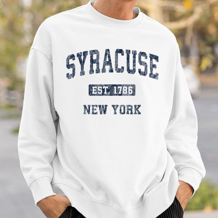 Syracuse New York Ny Vintage Athletic Sports Sweatshirt Gifts for Him