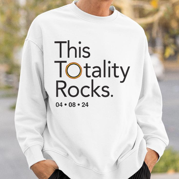 This Totality Rocks 2024 Total Solar Eclipse Totality Sweatshirt Gifts for Him