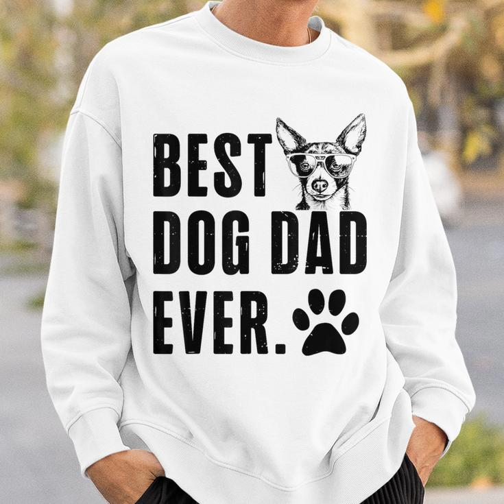 Toy Fox Terrier Daddy Dad Best Dog Dad Ever Men Sweatshirt Gifts for Him