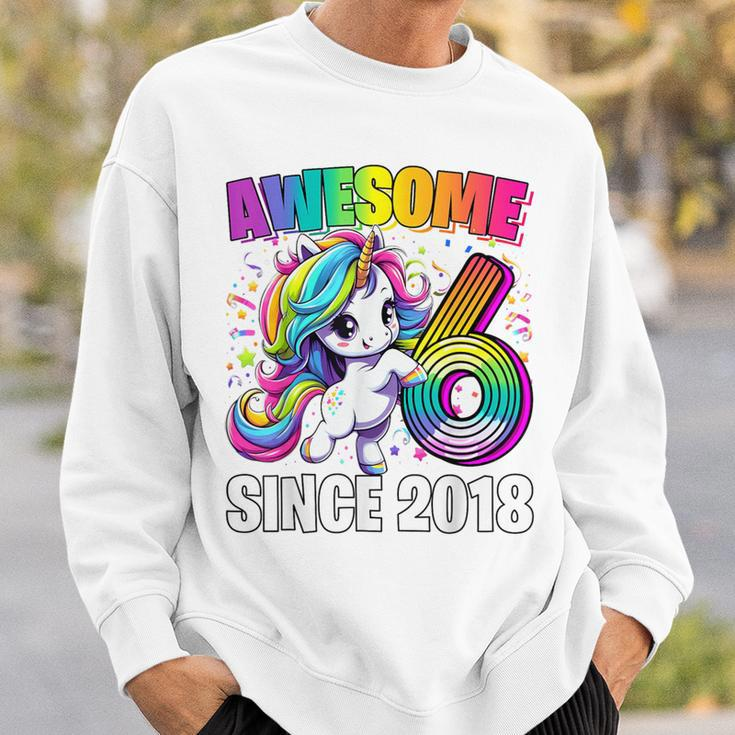 Unicorn 6Th Birthday 6 Year Old Unicorn Party Girls Outfit Sweatshirt Gifts for Him
