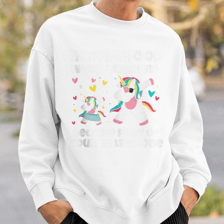 Unicorn Fatherhood Unicorns Wardrobe Fathers Day Sweatshirt Gifts for Him