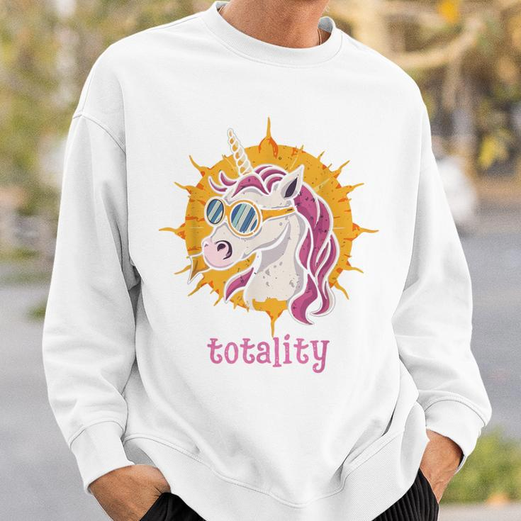 Unicorn Wearing Solar Eclipse Glasses Totality Solar Eclipse Sweatshirt Gifts for Him