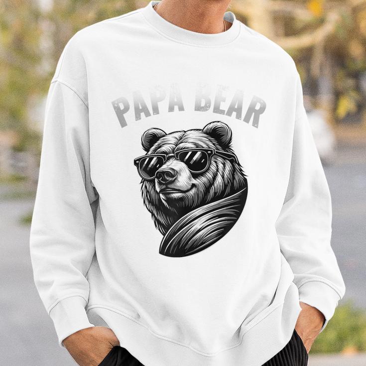 Vatertag Papa Bär Outfit Kapuzenjacke Sweatshirt Geschenke für Ihn