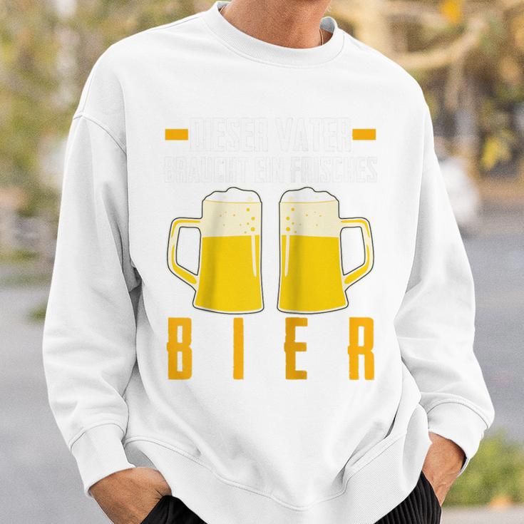 Vatertag Saufenater Frisches Bier Papa Raglan Sweatshirt Geschenke für Ihn