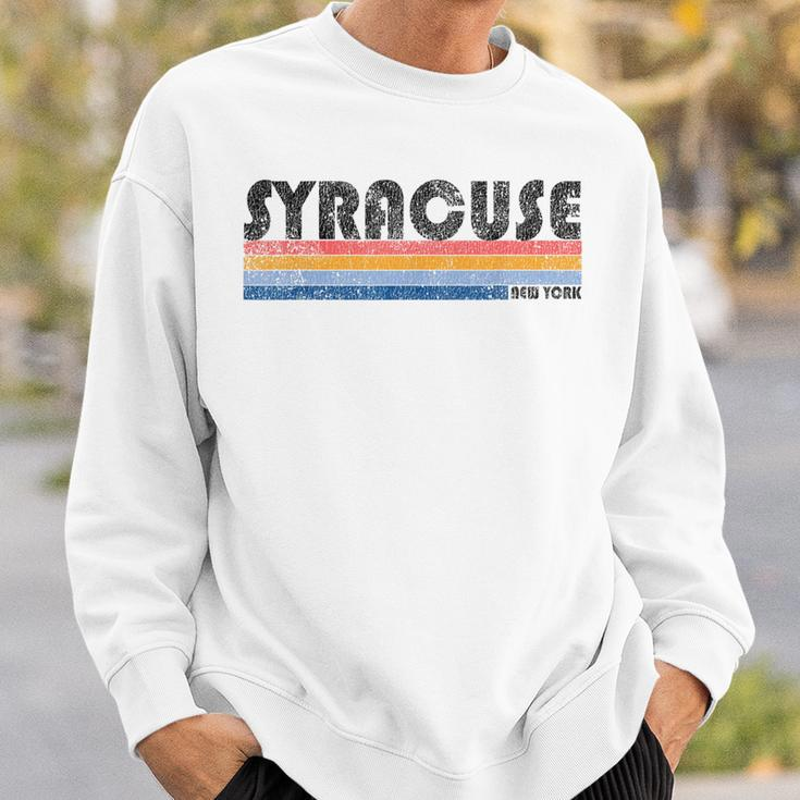 Vintage 1980S Style Syracuse New York Sweatshirt Gifts for Him
