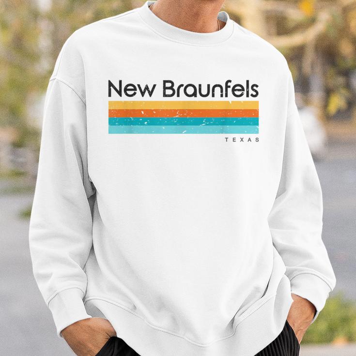 Vintage New Braunfels Tx Texas Usa Retro Sweatshirt Gifts for Him