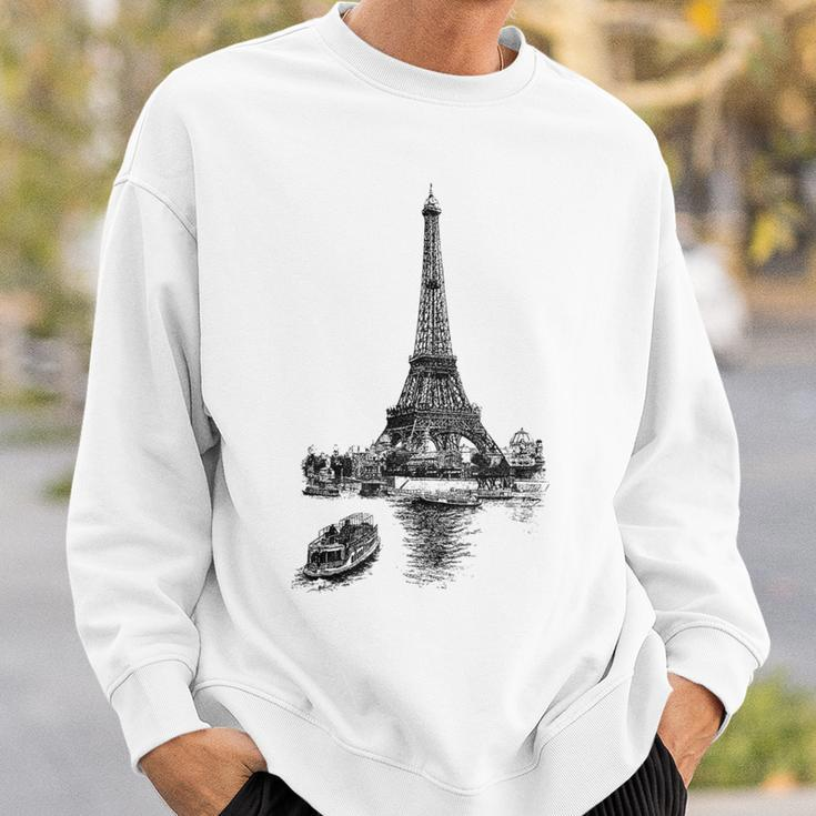 Vintage Paris Eiffel Tower Sweatshirt Geschenke für Ihn