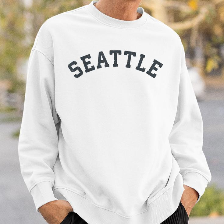Vintage SeattleOld Retro Seattle Sports Sweatshirt Gifts for Him
