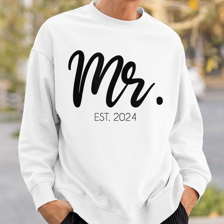 Wedding Mr Est 2024 Groom Sweatshirt Geschenke für Ihn