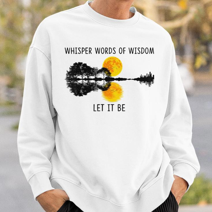 Whisper Words Of Wisdom Let-It Be Guitar Lake Shadow Sweatshirt Gifts for Him