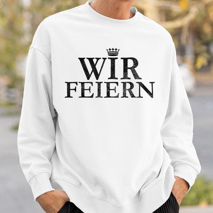 Wir Feiern Krone Jga Stag Night Team Sweatshirt Geschenke für Ihn