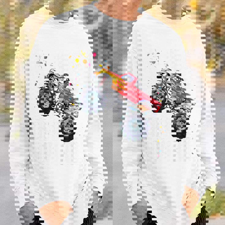 Youth 5 Year Old Monster Truck Car 5Th Birthday Boy Sweatshirt Gifts for Him