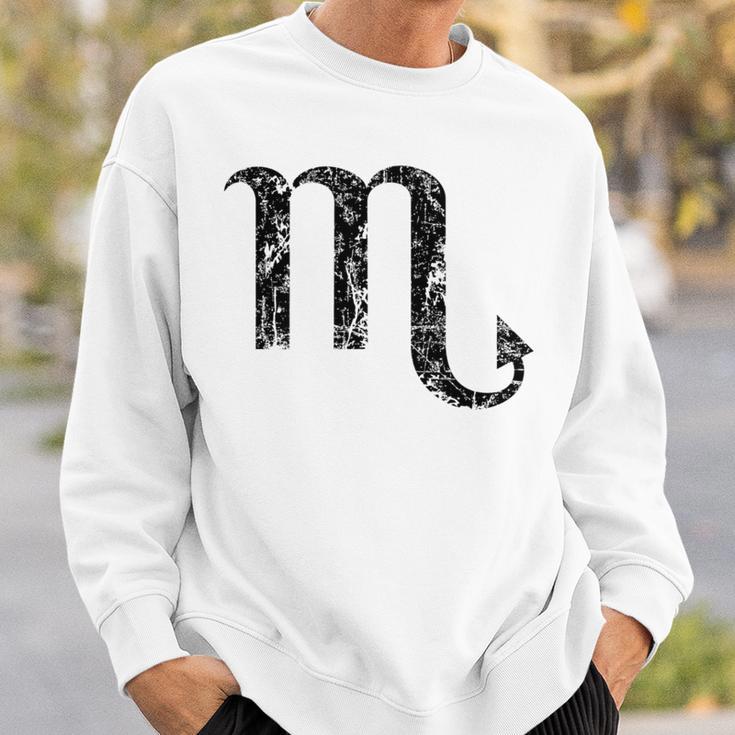 Zodiac Sign Scorpio Vintage Black Sweatshirt Gifts for Him