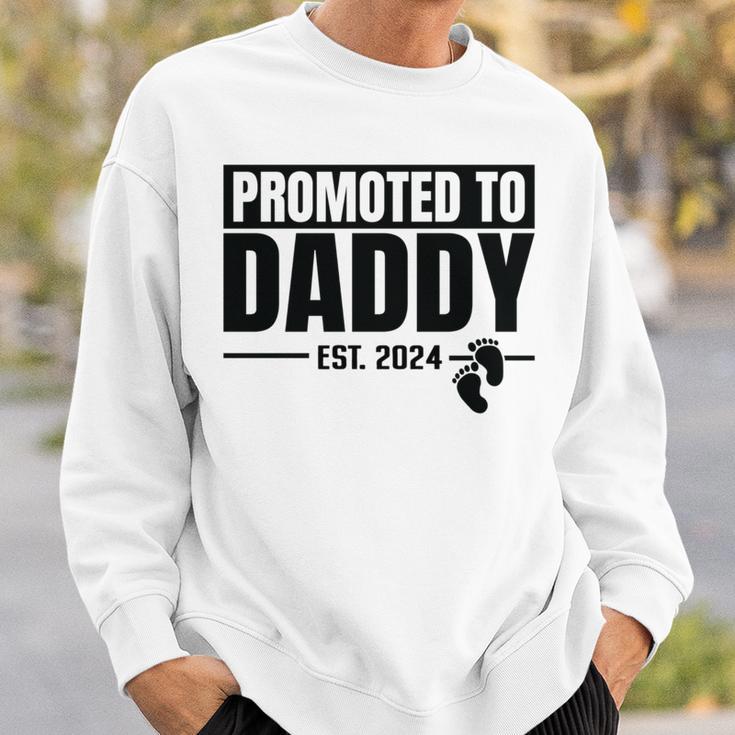 Zu Papa Befördert 2024 Bald Neue Schwangerschaftsankündigung Sweatshirt Geschenke für Ihn