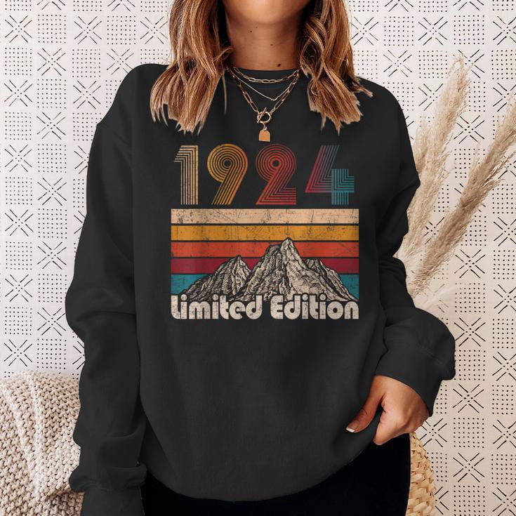 100 Years Old Vintage 1924 Limited Edition 100Th Birthday Sweatshirt Gifts for Her