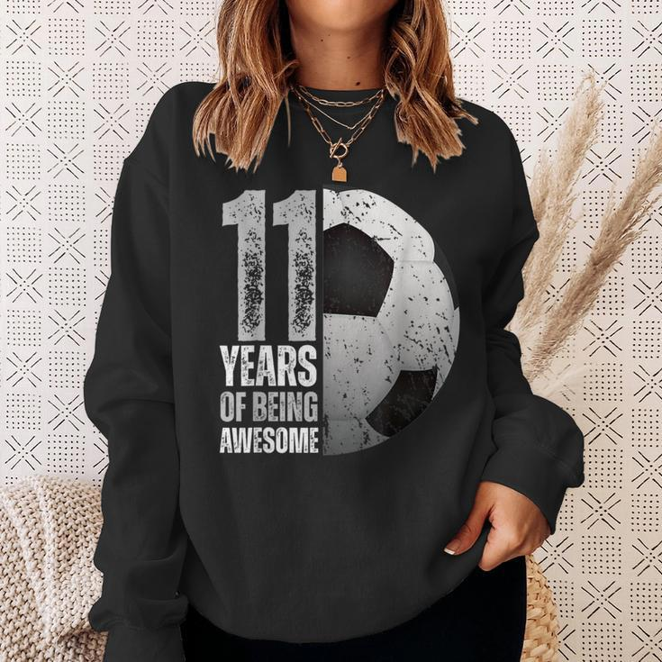 11 Year Old Soccer 11Th Birthday Player B-Day Party Sweatshirt Gifts for Her