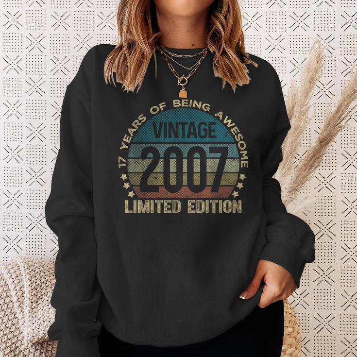 17Th Birthday 17 Year Old Vintage 2007 Limited Edition Sweatshirt Gifts for Her