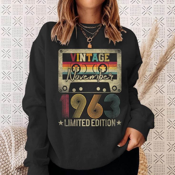 1963 November 58Th Birthday Limited Edition Vintage Sweatshirt Gifts for Her