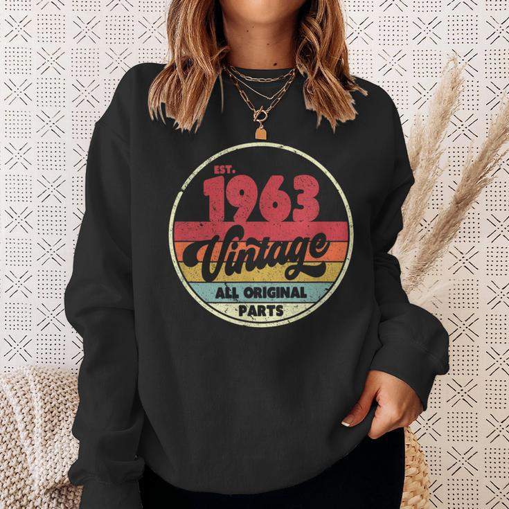 1963 VintageBirthday Retro Style Sweatshirt Gifts for Her