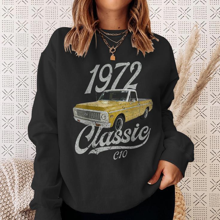 1972 72 Chevys C10 Sweatshirt Gifts for Her